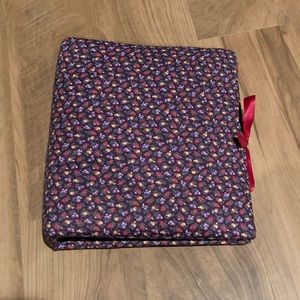 Fabric Flowers and Berry Vintage Binder
